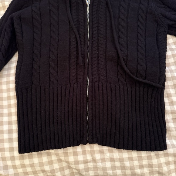 Aeropo Cable Knit Zip up Sweater - Picture 4 of 5
